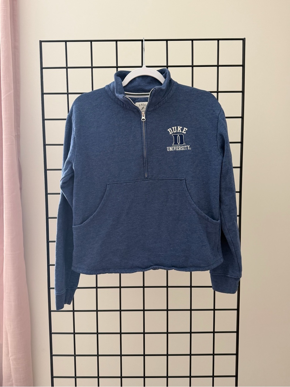 League Duke Navy Blue Half-Zip Pullover Sweatshirt